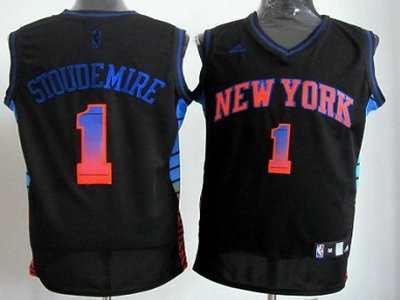 New York Knicks 1 Amare Stoudemire 2012 Vibe Black Fashion Jersey