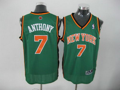New York Knicks 7 Carmelo Anthony green Fashion Jersey