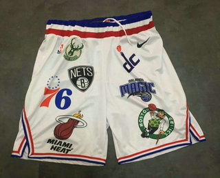 Nike 18ss NBA Teams White Shorts