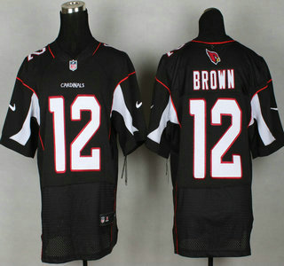 Nike Arizona Cardinals #12 John Brown Black Elite Jersey