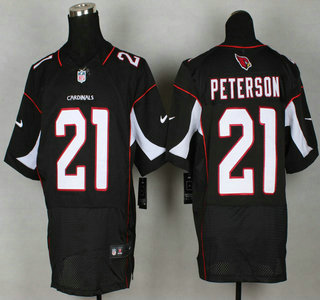 Nike Arizona Cardinals #21 Patrick Peterson Black Elite Jersey