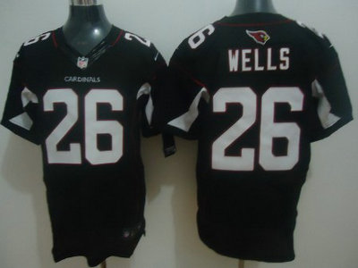 Nike Arizona Cardinals 26 Chris Wells Black 2012 Nike NFL Elite Jersey