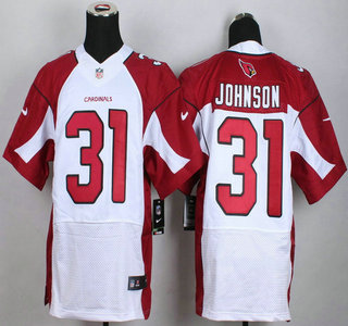 Nike Arizona Cardinals #31 David Johnson White Elite Jersey