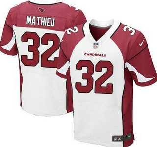 Nike Arizona Cardinals #32 Tyrann Mathieu White Elite Jersey