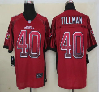 Nike Arizona Cardinals #40 Pat Tillman Drift Fashion Red Elite Jersey