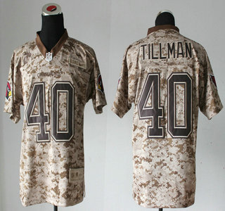 Nike Arizona Cardinals #40 Pat Tillman US.Mccuu 2013 Camo Elite Jersey