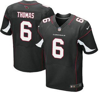 Nike Arizona Cardinals #6 Logan Thomas Black Elite Jersey