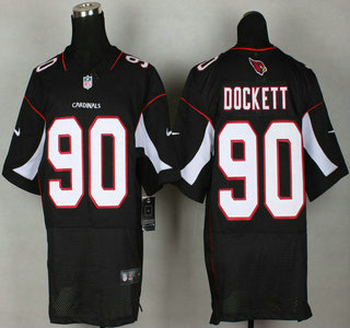 Nike Arizona Cardinals #90 Darnell Dockett Black Elite Jersey