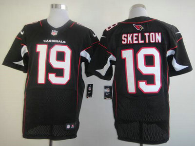 Nike Arizona Cardinals 19 John Skelton Black Elite NFL Jerseys