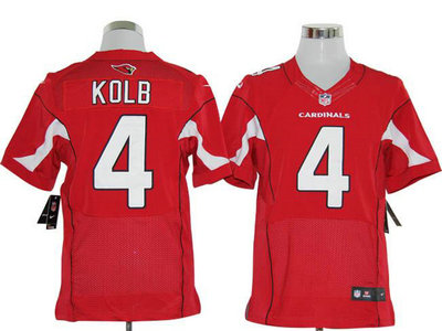Nike Arizona Cardinals #4 Kevin Kolb Red Elite Jersey