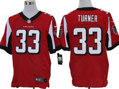 Atlanta Falcons 33 Michael Turner Red 2012 Nike NFL Elite Jerseys