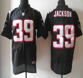 Nike Atlanta Falcons 39 Steven Jackson Black Elite Jersey