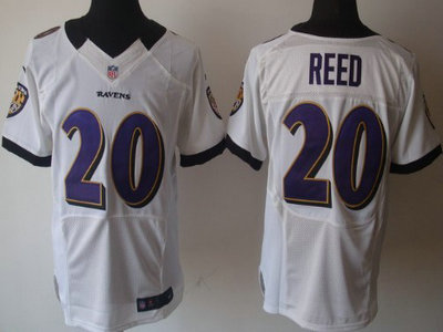 Nike Baltimore Ravens 20 Rd Reed White 2012 Nike NFL Elite Jersey