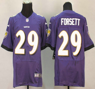 Nike Baltimore Ravens #29 Justin Forsett 2013 Purple Elite Jersey