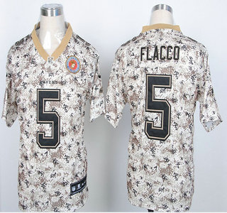 Nike Baltimore Ravens #5 Joe Flacco 2013 Camo Elite Jersey