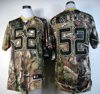 Nike Baltimore Ravens #52 Ray Lewis Camo Elite Jersey
