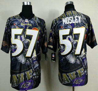 Nike Baltimore Ravens #57 C.J. Mosley 2014 Fanatic Fashion Elite Jersey