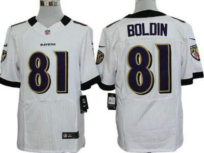 Nike Baltimore Ravens 81 Anquan Boldin White Elite Jersey