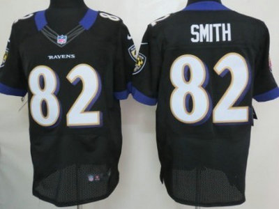 Nike Baltimore Ravens 82 Torrey Smith Black 2012 Nike NFL Elite Jersey