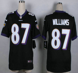 Nike Baltimore Ravens #87 Maxx Williams Black Game Womens Jersey