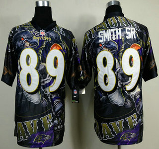 Nike Baltimore Ravens #89 Steve Smith Sr 2014 Fanatic Fashion Elite Jersey