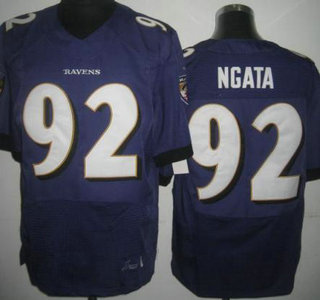 Nike Baltimore Ravens #92 Haloti Ngata Purple Elite Jersey New Style