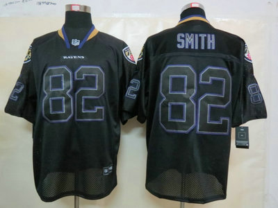 Nike Baltimore Ravens 82 Torrey Smith Lights Out Black Elite 2012 Jerseys