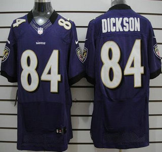 Nike Baltimore Ravens 84 Ed Dickson Purple Elite Jersey