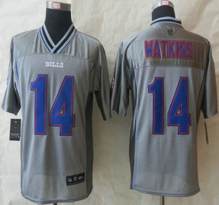 Nike Buffalo Bills #14 Sammy Watkins Grey Vapor Elite Jersey