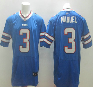 Nike Buffalo Bills #3 EJ Manuel Light Blue Elite Jersey