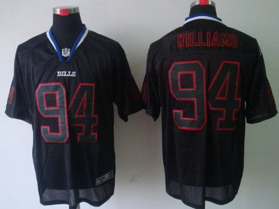 Nike Buffalo Bills 94 Mario Williams Lights Out Black Elite Jersey