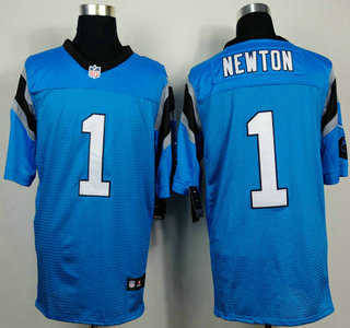 Nike Carolina Panthers #1 Cam Newton Blue Elite Jersey