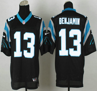Nike Carolina Panthers #13 Kelvin Benjamin Black Elite Jersey