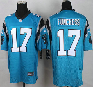 Nike Carolina Panthers #17 Devin Funchess Light Blue Elite Jersey