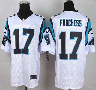 Nike Carolina Panthers #17 Devin Funchess White Elite Jersey