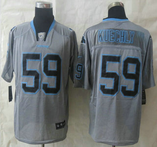 Nike Carolina Panthers #59 Luke Kuechly Lights Out Grey Elite Jersey