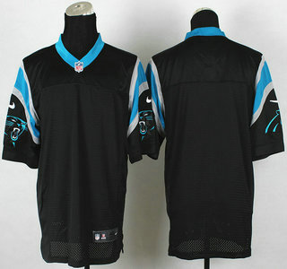 Nike Carolina Panthers Blank Black Elite Jersey