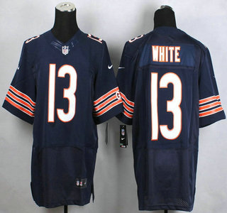 Nike Chicago Bears #13 Kevin White Blue Elite Jersey