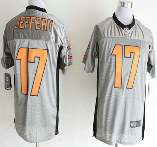 Nike Chicago Bears #17 Alshon Jeffery Grey Shadow Elite Jersey