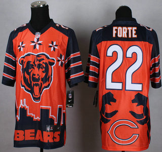 Nike Chicago Bears #22 Matt Forte 2015 Noble Fashion Elite Jersey