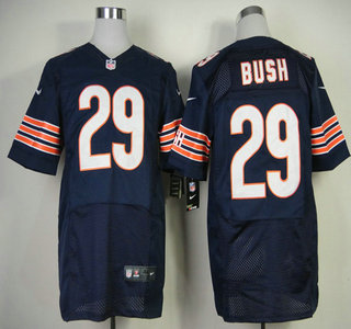 Nike Chicago Bears #29 Michael Bush Blue Elite Jersey