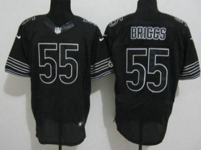 Nike Chicago Bears 55 Lance Briggs Black Elite Jersey