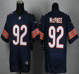 Nike Chicago Bears #92 Pernell McPhee Blue Elite Jersey