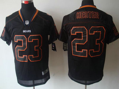 Nike Chicago Bears 23 Devin Hester Lights Out Black Elite Jersey
