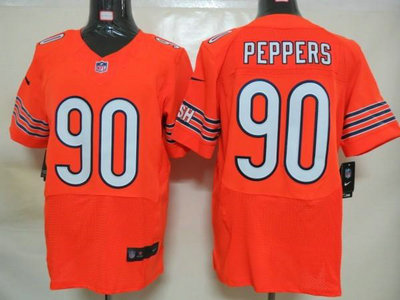 Nike Chicago Bears 90 Julius Peppers Orange 2012 Nike NFL Elite Jersey