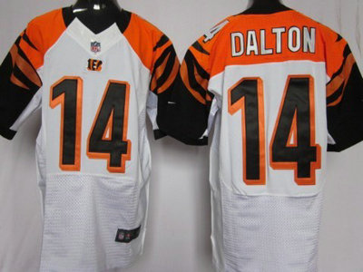 Nike Cincinnati Bengals 14 Andy Dalton White 2012 Nike NFL Elite Jersey