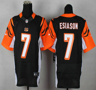 Nike Cincinnati Bengals #7 Boomer Esiason Black Elite Jersey