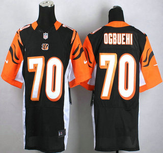Nike Cincinnati Bengals #70 Cedric Ogbuehi Black Elite Jersey