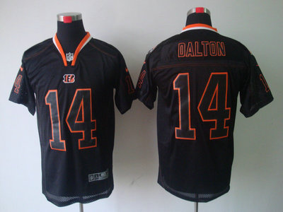 Nike Cincinnati Bengals 14 Andy Dalton Lights Out Black Elite Jerseys