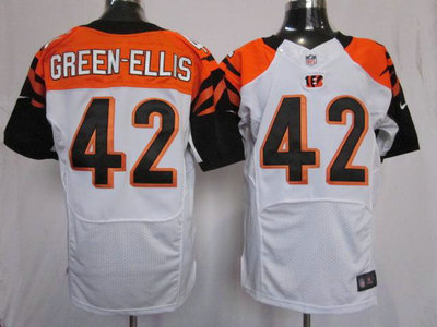 Nike Cincinnati Bengals 42 BenJarvus Green-Ellis White 2012 Nike NFL Elite Jersey